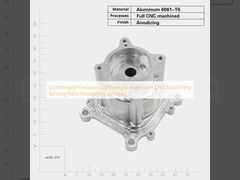 Servicios personalizados de mecanizado CNC de precisión de aluminio ligero