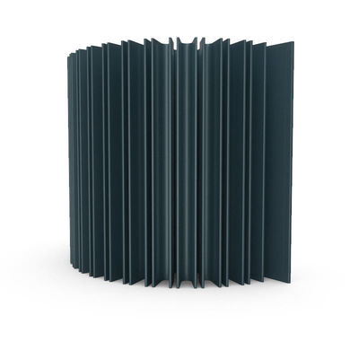 Profile de disipador de calor de aluminio anodizado con aletas esquivadas