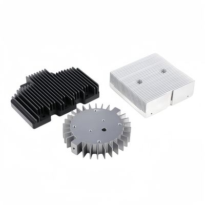 Profile de disipador de calor de aluminio anodizado con aletas esquivadas