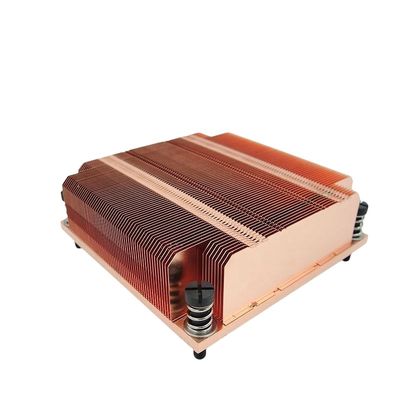 El proceso de mecanizado CNC de los sumideros de cobre puro es el mismo que el proceso de mecanizado de las aletas personalizadas.