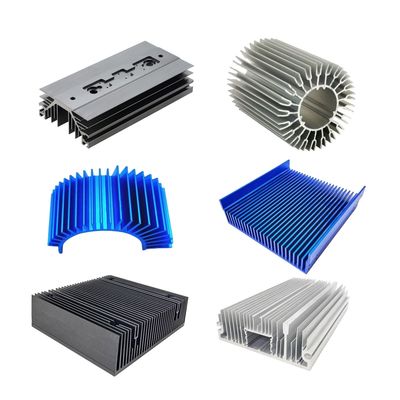 Profiles de sumideros de calor de extrusión de aluminio industrial para producción personalizada