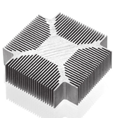 Sínk de calor de extrusión de aluminio versátil Sínk de calor de plata personalizado