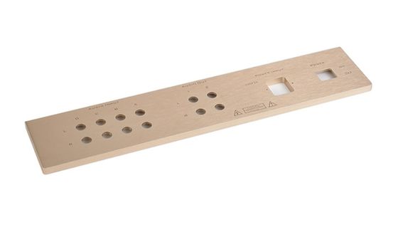 Resistencia al impacto rectangular del panel frontal de aluminio anodizante