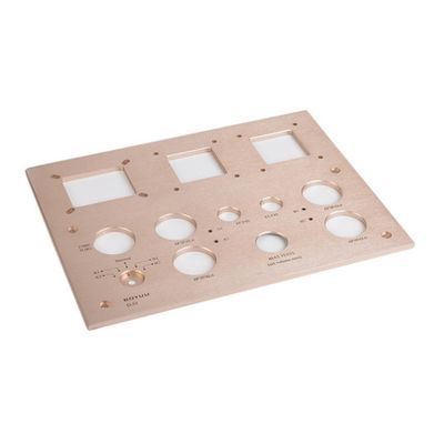 Panel de mecanizado CNC de aluminio anodizado Rectangular Ligero