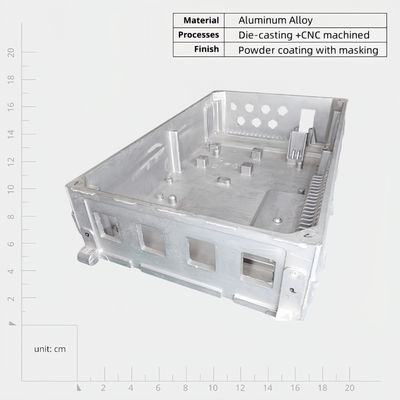 Casas de fundición a presión de aluminio de plata Diseño versátil para una fuerte resistencia a la corrosión