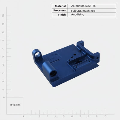 Partes mecanizadas CNC de aleación de aluminio anodizado de precisión para equipos electrónicos