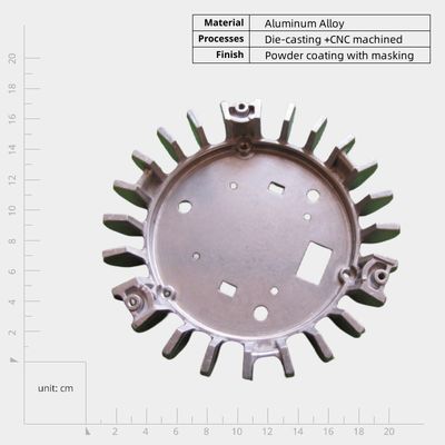 Diseño de la carcasa de aluminio fundido a presión OEM Flexibilidad para la conductividad térmica