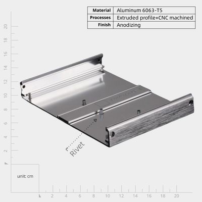 Peso ligero Durabilidad Cnc Parts de aluminio fresado Panel frontal para electrónica