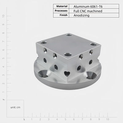 Partes de aluminio anodizadas CNC de precisión para electrónica y comunicaciones