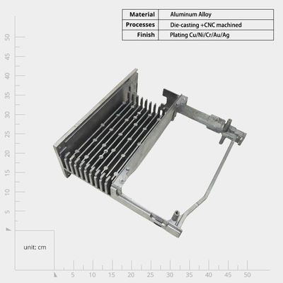 Proceso de fundición por inyección a presión Radiadores electrónicos de inversor con máquina CNC con tubo de calor incorporado