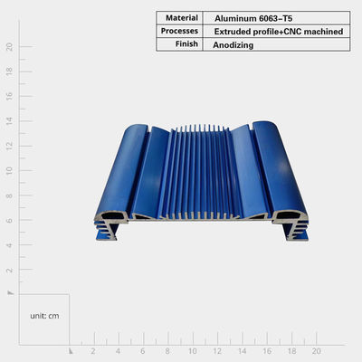 Partes automáticas CNC personalizadas Dispositivos electrónicos Partes de sumideros térmicos de extrusión de aluminio