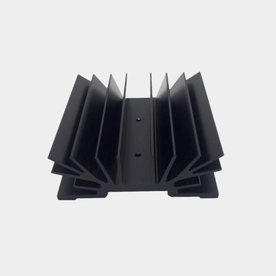 El lavavajillas de aluminio de extrusión de la serie 6000, el radiador de aluminio anodizante negro