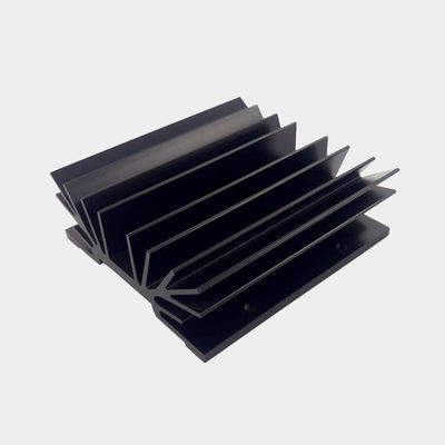 El lavavajillas de aluminio de extrusión de la serie 6000, el radiador de aluminio anodizante negro