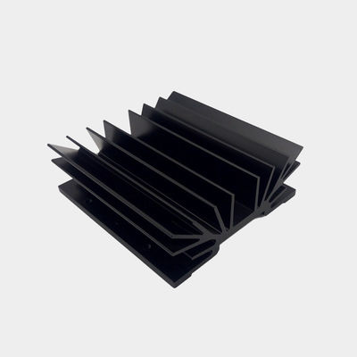 El lavavajillas de aluminio de extrusión de la serie 6000, el radiador de aluminio anodizante negro