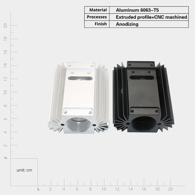 Disposición térmica El disipador de calor de la serie 6000 de aluminio extruido es un disipador de calor personalizable y de diseño duradero