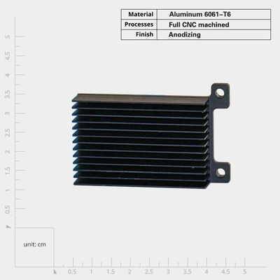 Dispositivos térmicos personalizados para refrigeración electrónica, Dispositivos térmicos de aluminio anodizado y extrusionado.