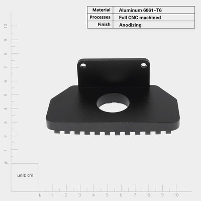 Absorbedores de calor de precisión rectangular con acabado anodizado