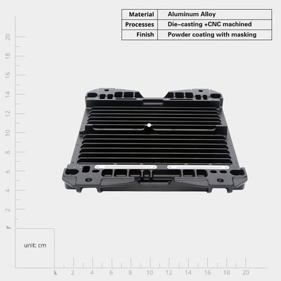 OEM de aluminio personalizado de precisión CNC Mecanizado disipadores de calor prototipos rápidos Mecanizado CNC
