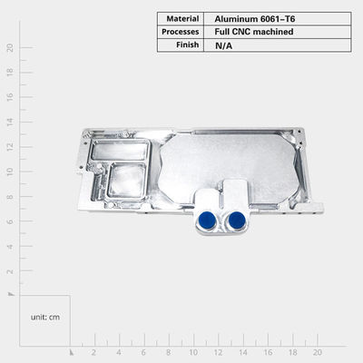 Sink de calor de placa fría de aluminio con disipación de calor de conducción y opciones de montaje