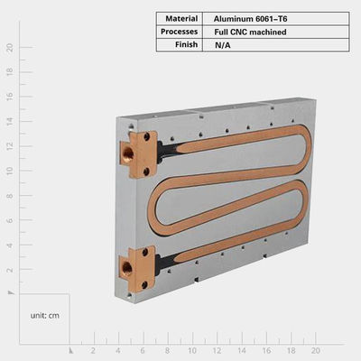 Conductividad térmica refrigeración de placas de metal frío Sink de calor con sistema de enfriamiento de líquido