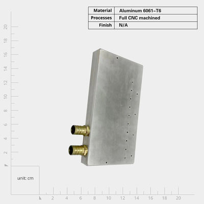 Conducción de tornillo de montaje de aluminio placa de frío disipador de calor para diversos dispositivos electrónicos