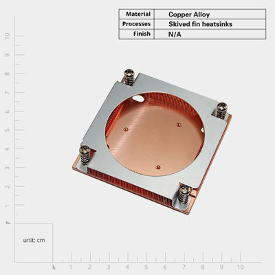 Montaje de tornillo de disipador de calor con aleta de cobre para AMD Intel GPU/CPU