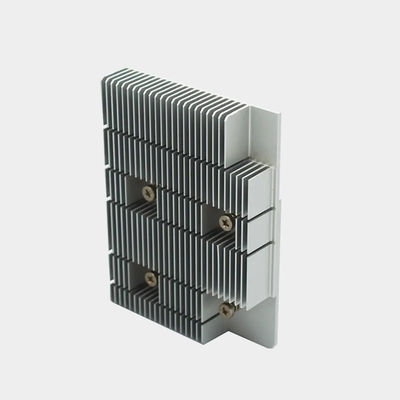 Discos de calor de extrusión de aluminio anodizado elegante personalizado con resistencia a la corrosión de montaje de tornillo