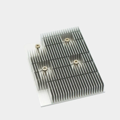 Discos de calor de extrusión de aluminio anodizado elegante personalizado con resistencia a la corrosión de montaje de tornillo