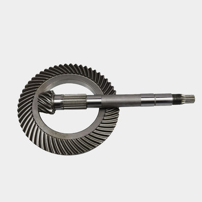 Conjunto de engranajes de biselado en espiral CNC personalizado de acero inoxidable Material de acero al carbono para sistema hidráulico