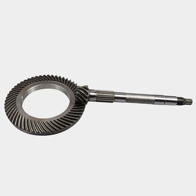 Conjunto de engranajes de biselado en espiral CNC personalizado de acero inoxidable Material de acero al carbono para sistema hidráulico