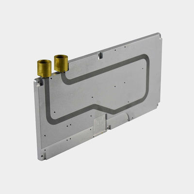 El sumidero de calor de placa fría de aluminio con alta velocidad de flujo y método de montaje por tornillo