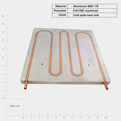 Sink de calor de placa fría de aluminio montado en tornillo para una transferencia de calor optimizada