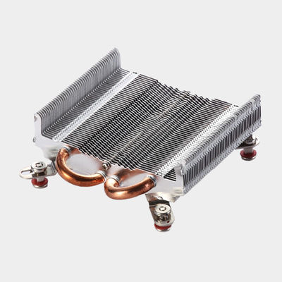 Intercambiador de calor de aleta y tubo de densidad de aleta y tubo esquivado personalizado para dispositivos electrónicos