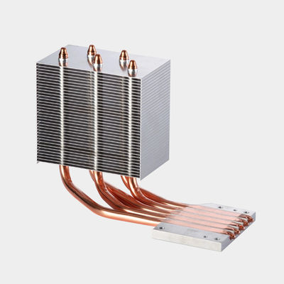 Intercambiador de calor de aleta y tubo de densidad de aleta y tubo esquivado personalizado para dispositivos electrónicos