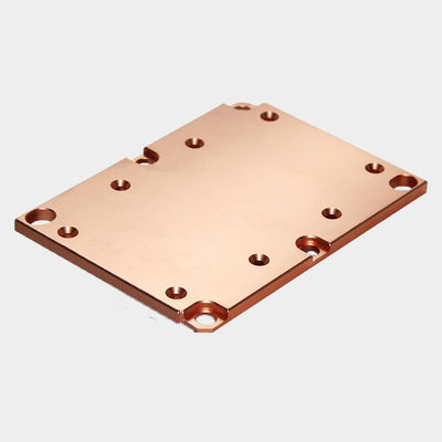 Cubo de refrigeración de alta densidad de cobre con aleta de esquivado Cubo de refrigeración de líquido Bloque de refrigeración CNC Mecánica de CPU Cooler Heatsink