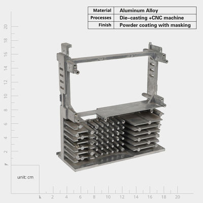 Radiador de fundición de aluminio de aluminio de fundición de disipador de calor versátil conductividad térmica